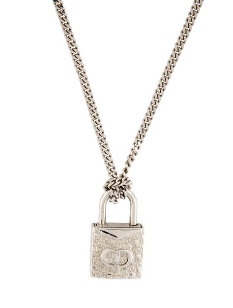 dior padlock necklace price|Dior Oblique Padlock Pendant Necklac.